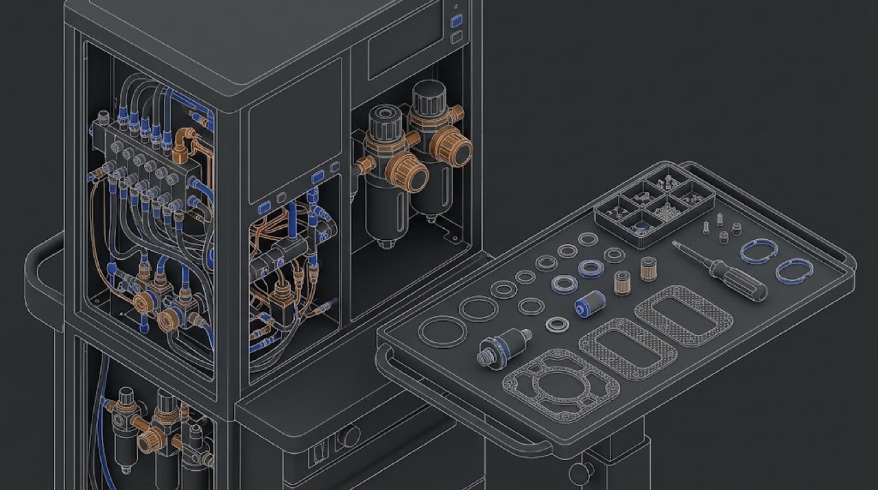 Planned maintenance by the manufacturer's kit