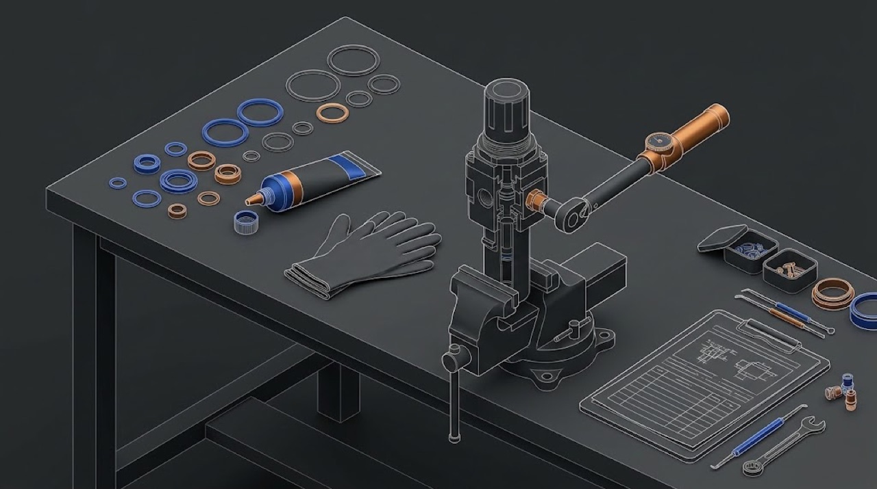 Repair practice: clean work, seals, lubricants, torque, verification and records