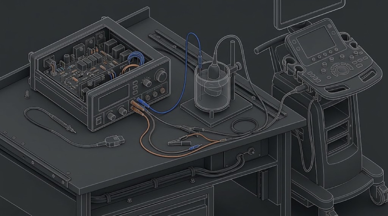 Probe leakage test with a safety analyzer